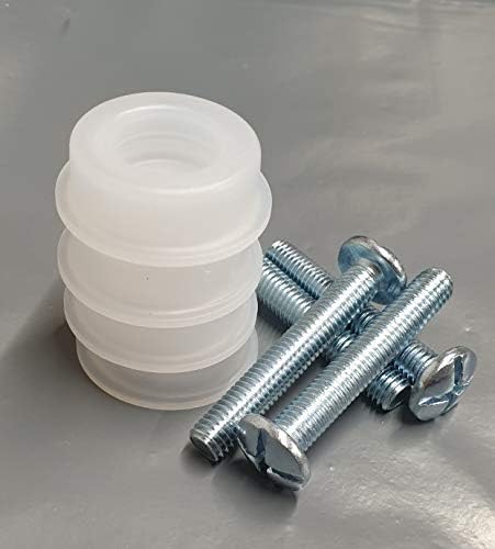 HEADBOARD BOLTS SCREWS COMPLETE WITH PLASTIC WASHERS HEADBOARD FIXING FOR DIVAN BED HEADBOARD