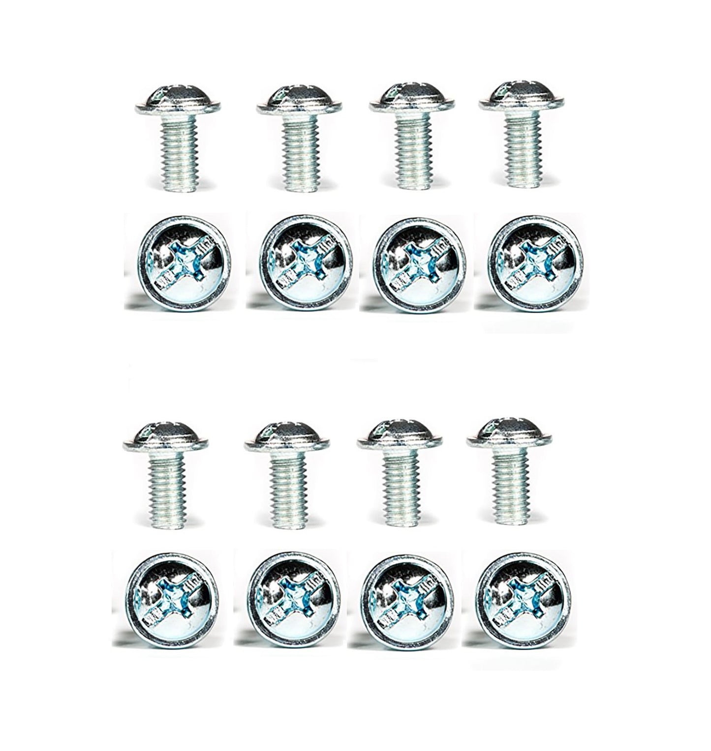 M8 8mm x 20mm FLANGED BUTTON DOME HEAD POZI SCREWS BOLTS A2 STAINLESS STEEL
