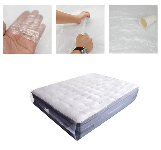 Durable Mattress Cover Protective Plastic Storage Moving Bags Single/Double/King 300G