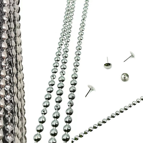 Silver Upholstery Beading Decorative Nails Stud Strip Tacks for Crafts Beds Furniture Sofa