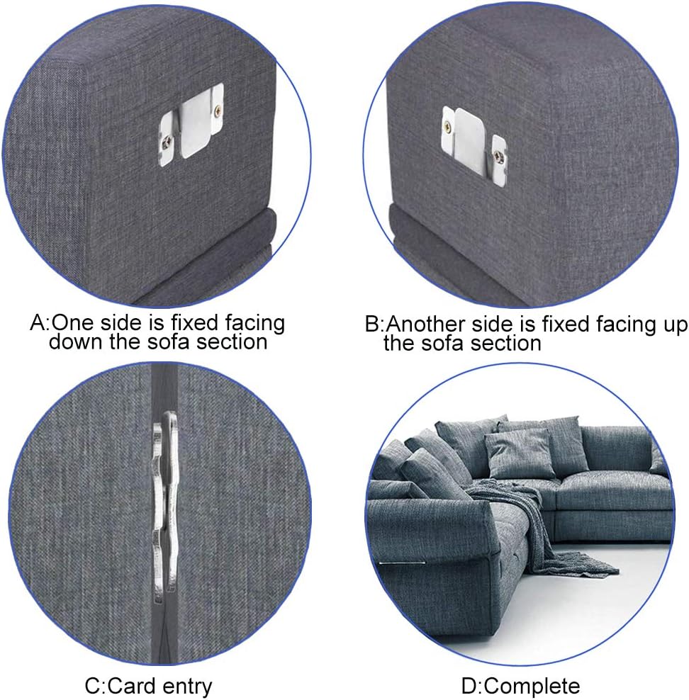Metal Interlocking Brackets For Headboard Wall Clips Corner Sofa Connecting Divan Bed Base