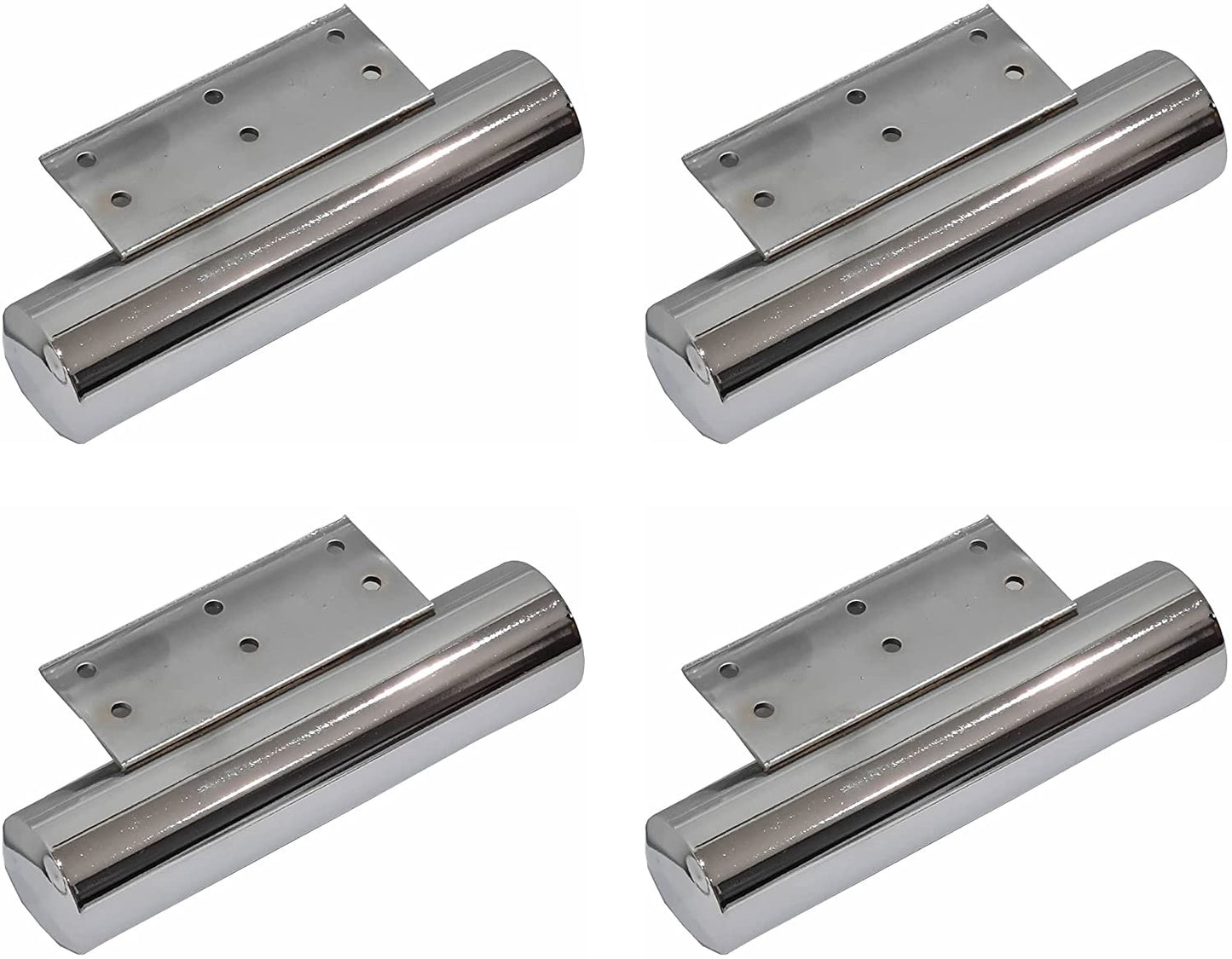 Chrome pipe feet — 4 piece