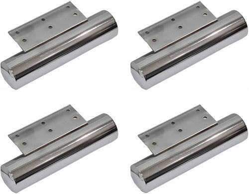 Chrome pipe feet — 4 piece