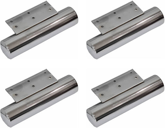 Chrome pipe feet — 4 piece