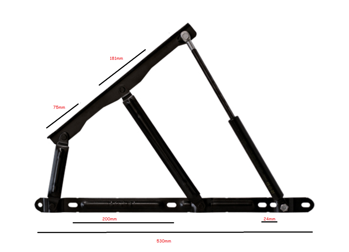 Divan Ottoman Hinges Storage Bed Mechanism Lift Up bed & Gas Struts