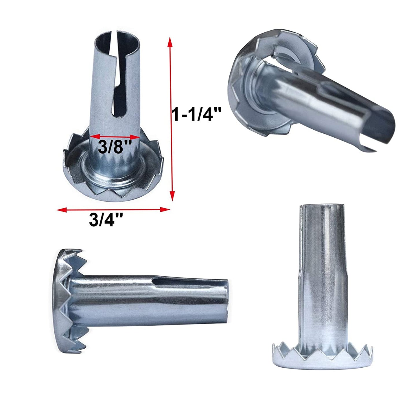 Chrome Glides Feet Legs Castors & Inserts For Divan Bed Base Sofa Settee Chair Gliders Sliders