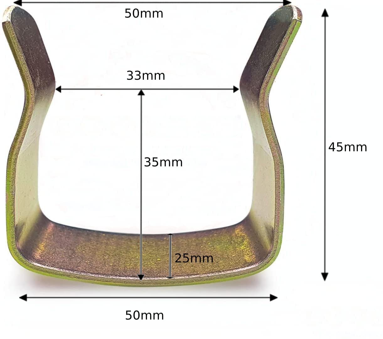Metal U Clips To Join Divan Beds Base Ottoman BED Bases Sofas Furniture Strong