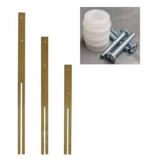 Metal support brackets included with headboard struts