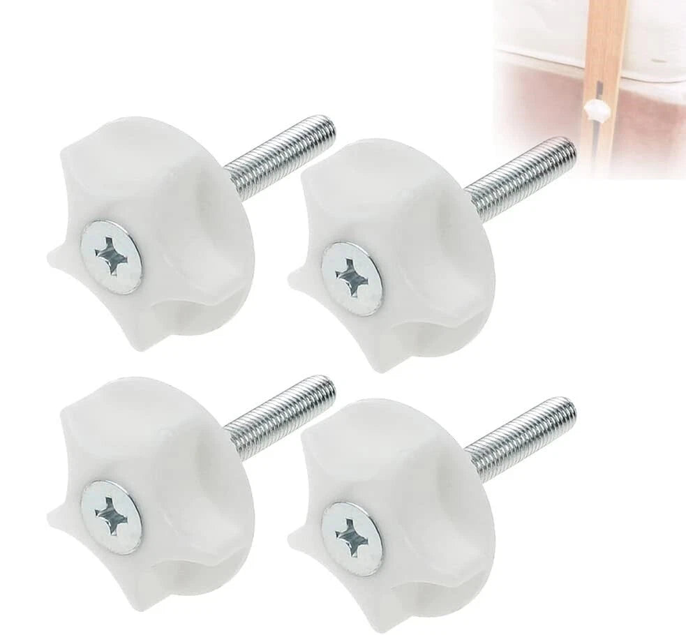 M8 HEADBOARD BOLTS SCREWS WITH FIXED WASHERS FIXINGS FOR DIVAN BED 50mm - 90mm