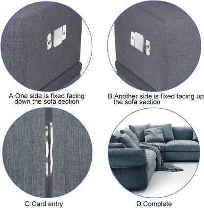 Metal Interlocking Brackets For Headboard Wall Clips Corner Sofa Connecting Divan Bed Base