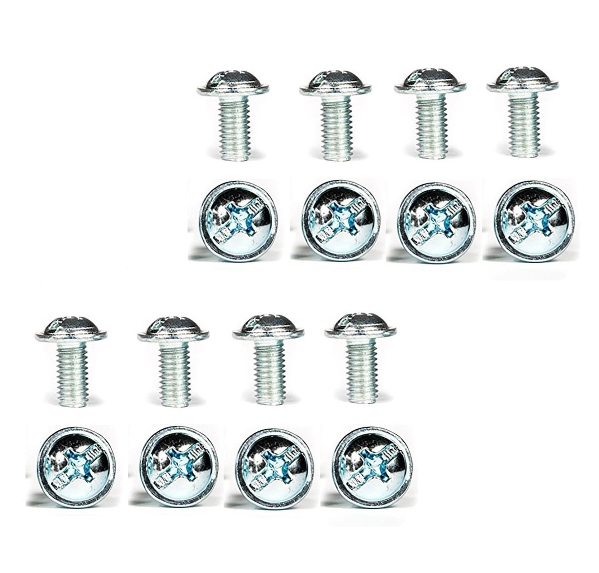 M8 8mm x 20mm Flanged Button Dome Head Pozi Screws Bolts A2 Stainless Steel